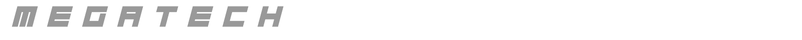 Megatech font preview